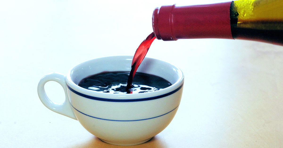 vino infuso con il caffe americano